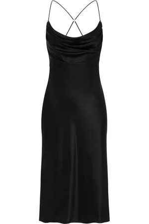 DION LEE Vestido midi con cuello desbocado