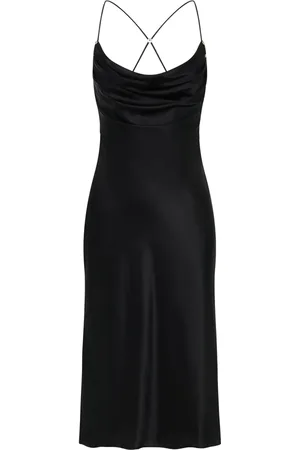 DION LEE Vestido midi con cuello desbocado