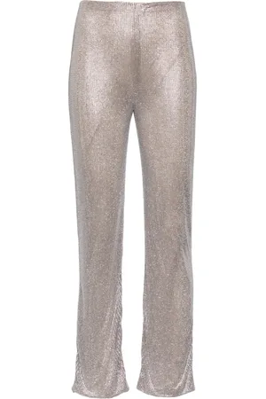 GIUSEPPE DI MORABITO Pantalones rectos con detalles de strass