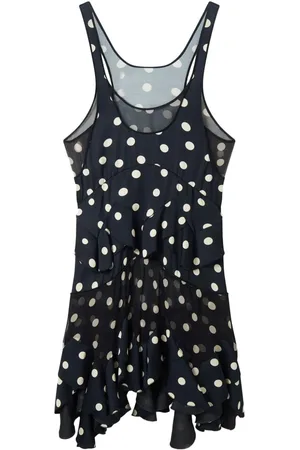Stella McCartney Vestido con estampado de lunares y volantes