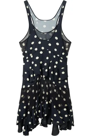 Stella McCartney Vestido con estampado de lunares y volantes
