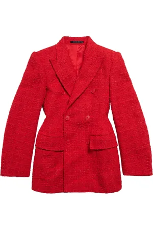 Balenciaga Chamarra de tweed con doble botonadura