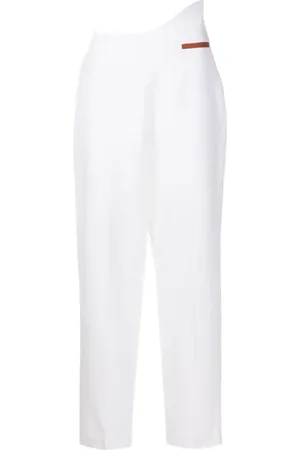 MISCI Pantalones rectos con pretina asimétrica