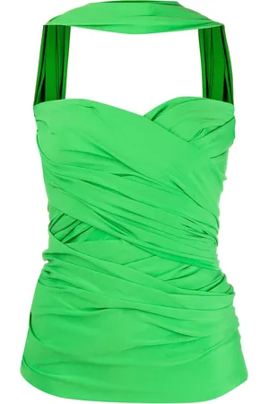 Balenciaga Top estilo bustier con diseño cruzado