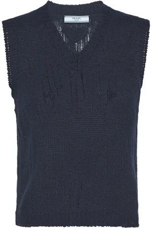 Prada Chaleco de cachemira con cuello en V