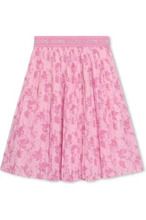 Michael Kors Falda midi con diseño plisado y estampado floral