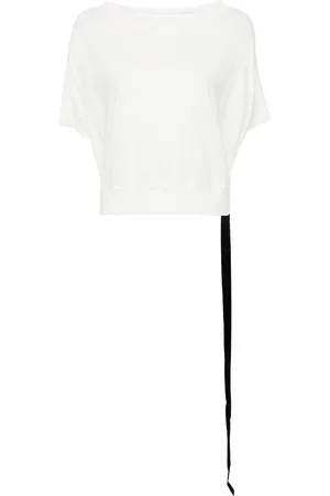 Rick Owens Top tejido con cuello barco