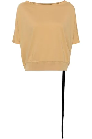 Rick Owens Playera corta con cuello redondo