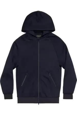 Balenciaga Hoodie con cierre y logo estampado