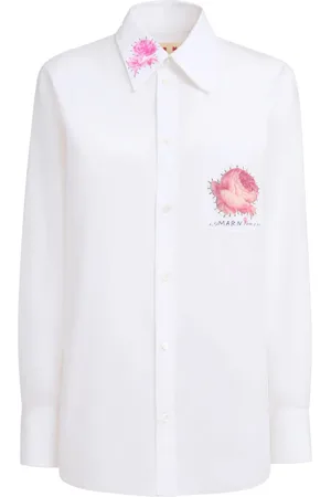 Marni Camisa con aplique floral