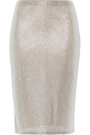GIUSEPPE DI MORABITO Falda midi con detalles de cristal