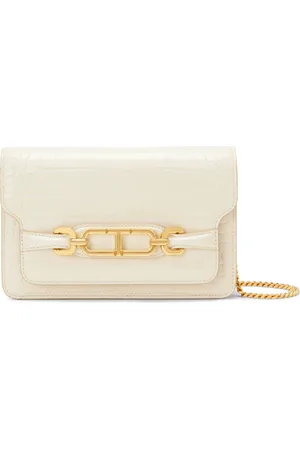 Tom Ford Bolsa de hombro pequeña con efecto de piel de cocodrilo