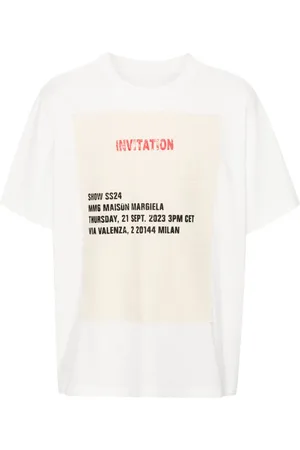 Maison Margiela Playera con parche de invitación