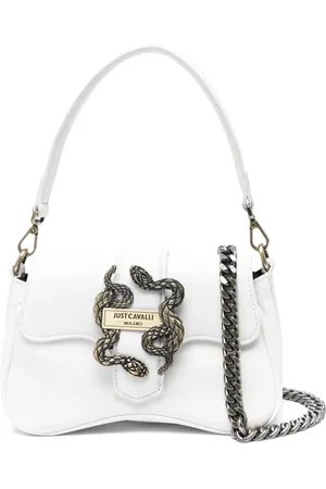 Roberto Cavalli Tote con placa del logo