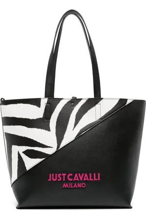 Roberto Cavalli Tote con estampado de cebra