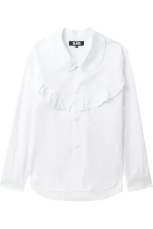 Comme des Garçons Camisa con ribete de volantes
