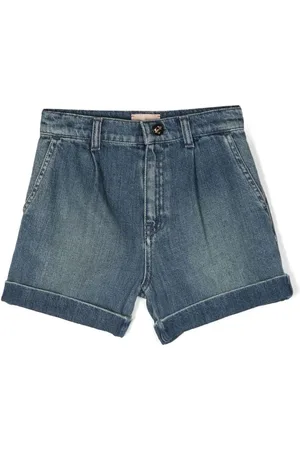 Gucci Shorts de mezclilla con parche del logo
