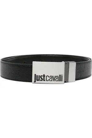 Roberto Cavalli Cinturón con logo en relieve
