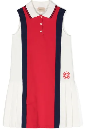 Gucci Vestido estilo playera tipo polo con detalle Web