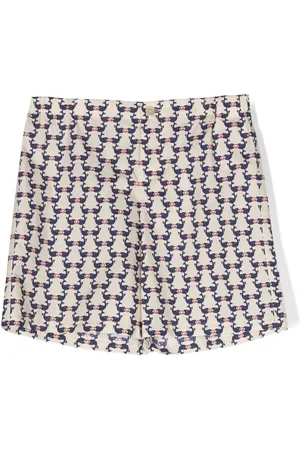 Gucci Bermudas con ballenas estampadas