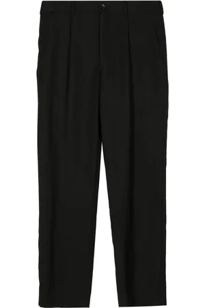 Comme des Garçons Pantalones de vestir plisados con tiro medio