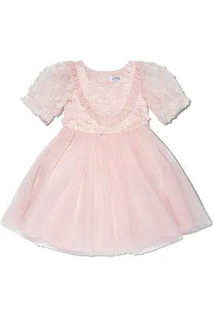 IAME Vestido de tul con aplique de flores
