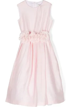 Il gufo Vestido sin mangas con aplique floral