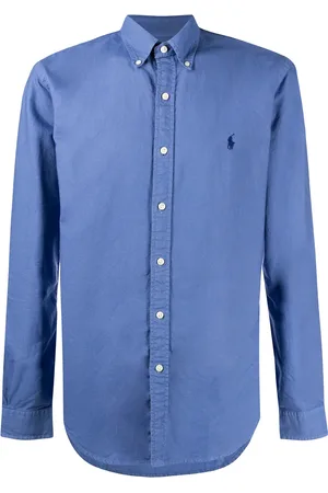 Ralph Lauren Camisa manga larga con logo bordado