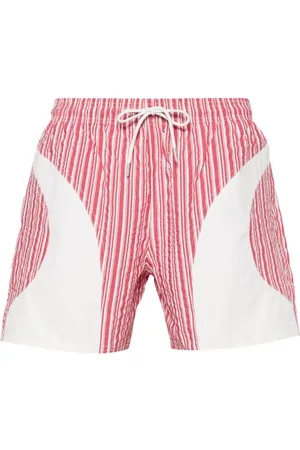 Gimaguas Shorts de playa con rayas estampadas