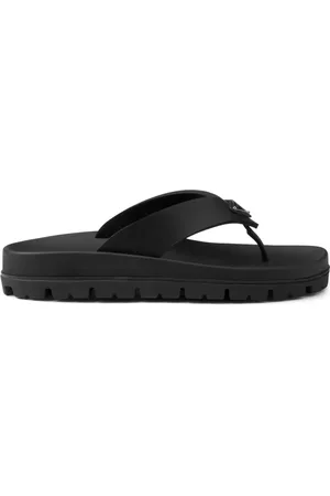 Prada Flip flops con logo triangular