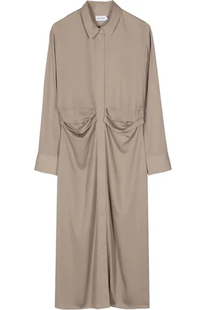 Calvin Klein Vestido camisero manga larga
