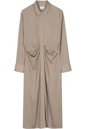 Calvin Klein Vestido camisero manga larga