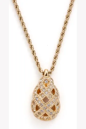 Dior Collar con detalles de strass y dije
