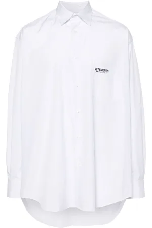Vetements Camisa con rayas estampadas