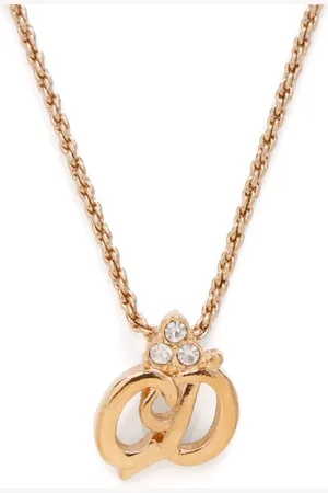 Dior Collar con dije CD y detalles de strass