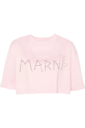 Marni Playera corta con logo bordado