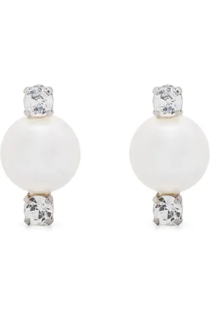 Simone Rocha Aretes Double Crystal