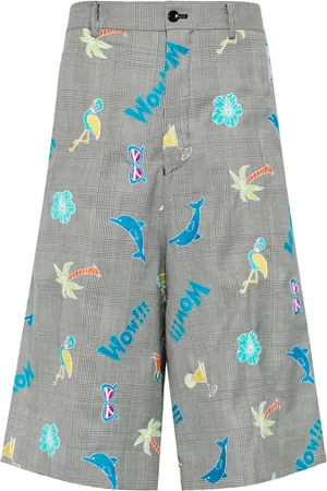 Comme des Garçons Shorts con motivo de cuadros