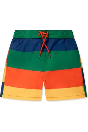 Mini Rodini Shorts de playa con rayas estampadas