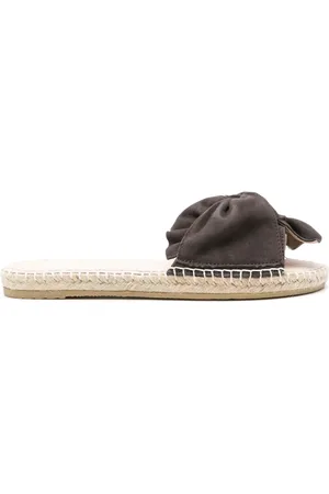 MANEBI Alpargatas estilo slip-on de gamuza