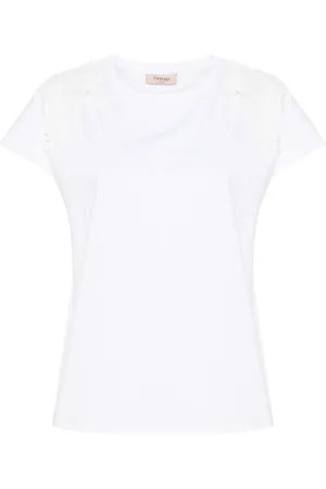 Twin-Set Playera con aplique floral