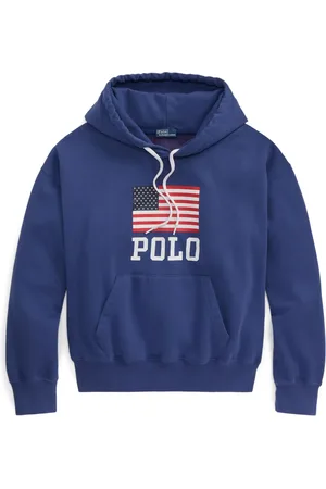 Ralph Lauren Hoodie con bandera estampada