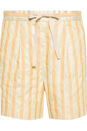 FORTE FORTE Shorts con cordones en la pretina y motivo de rayas