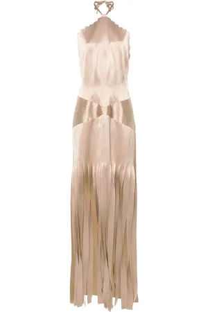 Alberta Ferretti Vestido de fiesta con cuello halter