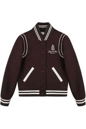 Sporty & Rich Chamarra bomber con logo bordado