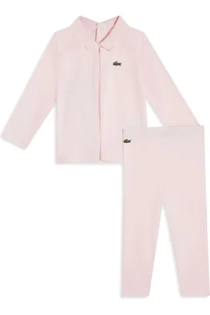 Lacoste Set de pantalones y camisa con aplique del logo