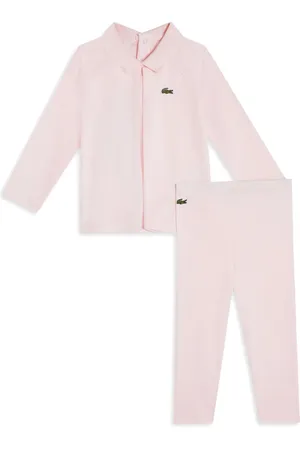 Lacoste Set de pantalones y camisa con aplique del logo