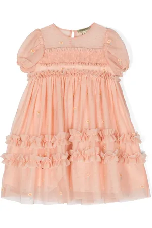 Stella McCartney Vestido de tul con bordado floral