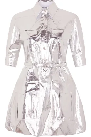 Paco rabanne Vestido corto con bolsillo de parche