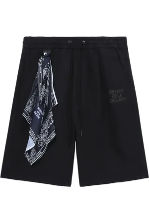 Musium Div. Shorts deportivos con detalle de mascada